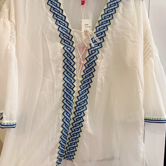 Tracy Reese Tops - NWT Tracy Reese Greek trim beaded peasant top